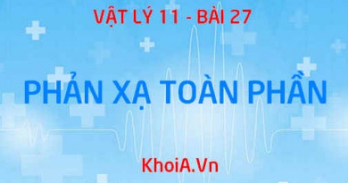 Phản xạ toàn phần: Công thức tính góc giới hạn, điều kiện để có phản xạ toàn phần và ứng dụng - Vật lý 11 bài 27